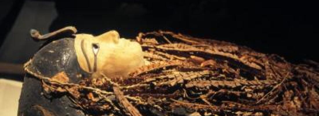 Royal mummy of Amenhotep I, the second pharaoh of the 18th dynasty, at Cairo Museum, Egypt. Royal mummy of Amenhotep I, the second pharaoh of the 18th dynasty, at Cairo Museum, Egypt.