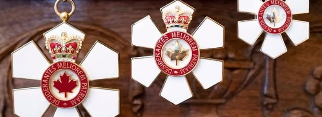 Order of Canada insignia, to be granted to 80 remarkable Canadians. (Photo via Instagram.)