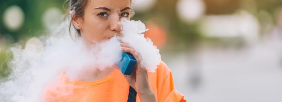 Vaping can seem harmless and appealing to teens. (Photo via Wikimedia Commons.)