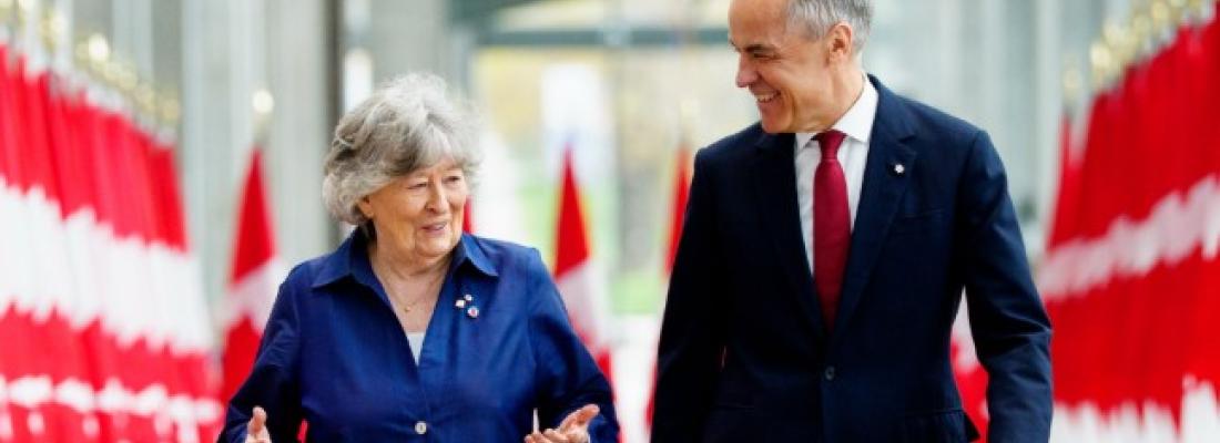 The Honourable Louise Arbour and Prime Minister Mark Carney. (Photo via X.)