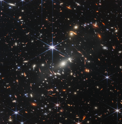 The James Webb Telescope’s first deep field image. (Photo via https://webbtelescope.org/news/first-images/gallery) The James Webb Telescope’s first deep field image. (Photo via https://webbtelescope.org/news/first-images/gallery)