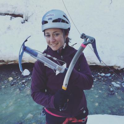 Climber Maureen Beck. Climber Maureen Beck.