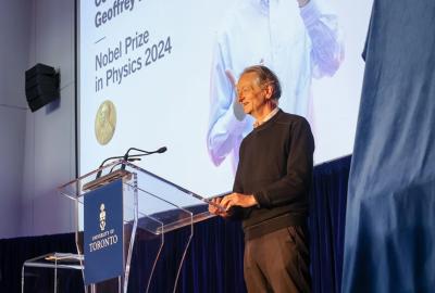 Geoffrey Hinton, a leader in developing artificial intelligence, was awarded the Nobel Prize for Physics. (Photo via University of Toronto Department of Computer Science’s Facebook page.) Geoffrey Hinton, a leader in developing artificial intelligence, was awarded the Nobel Prize for Physics. (Photo via University of Toronto Department of Computer Science’s Facebook page.)
