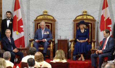 King Charles III opens Parliament by delivering the Speech from the Throne. (Photo via X.) King Charles III opens Parliament by delivering the Speech from the Throne. (Photo via X.)