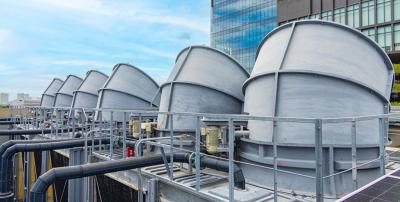 Industrial cooling towers can be a breeding ground for bacteria. (Photo via Healthcare Facilities’ Facebook feed.) Industrial cooling towers can be a breeding ground for bacteria. (Photo via Healthcare Facilities’ Facebook feed.)