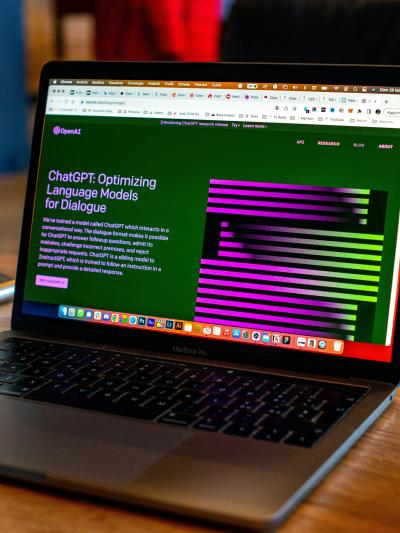 AI tools can be both helpful and harmful. (Photo by Emiliano Vittoriosi on Unsplash.)
