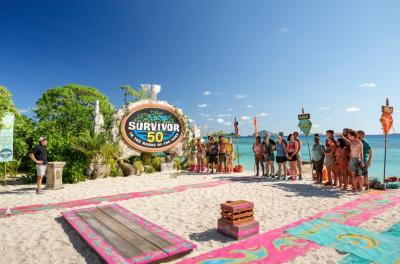 Contestants on Survivor prepare to compete in a challenge. (Photo via Survivor’s Facebook page.)