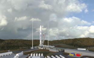 Artist’s conception of the planned spaceport. (https://www.maritimelaunch.com/launch)