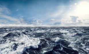 Ocean waves.