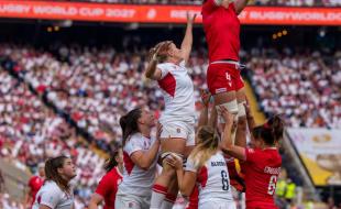 Canada faced England in the Women’s Rugby Team World Cup final. (Photo via Facebook.)