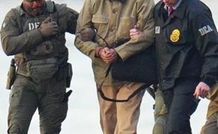 U.S. federal agents escort Venezuelan president Nicolás Maduro to a U.S. court. (Photo via Instagram.)