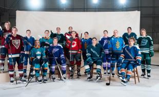 PWHL players (Photo via PWHL’s Facebook page.)