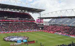 The Canadian Men’s Soccer Team will participate in the FIFA World Cup in June.  (Photo via Fa-cebook.)